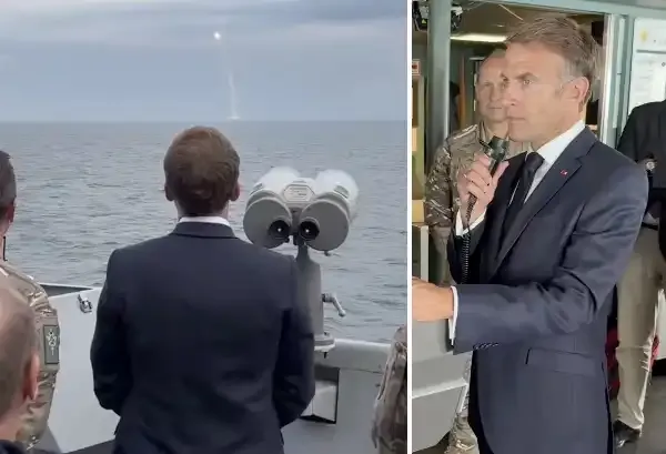 MACRON ASSISTE AL LANCIO DI UN MISSILE INTERCONTINENTALE FRANCESE
