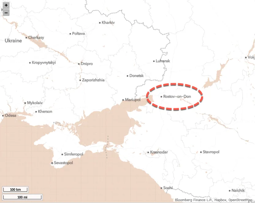 DRONI UCRAINI COLPISCONO UN TERMINAL PETROLIFERO RUSSO A ROSTOV-ON-DON