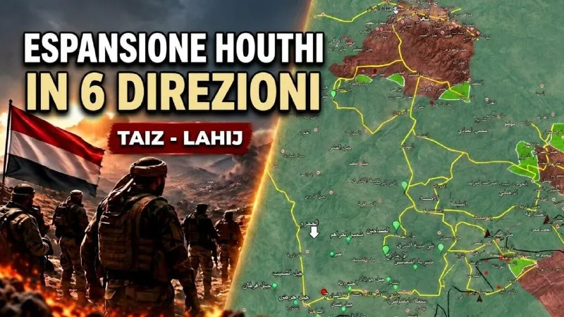 HOUTHI AVANZANO IN YEMEN E ATTACCANO ARABIA SAUDITA E ADEN