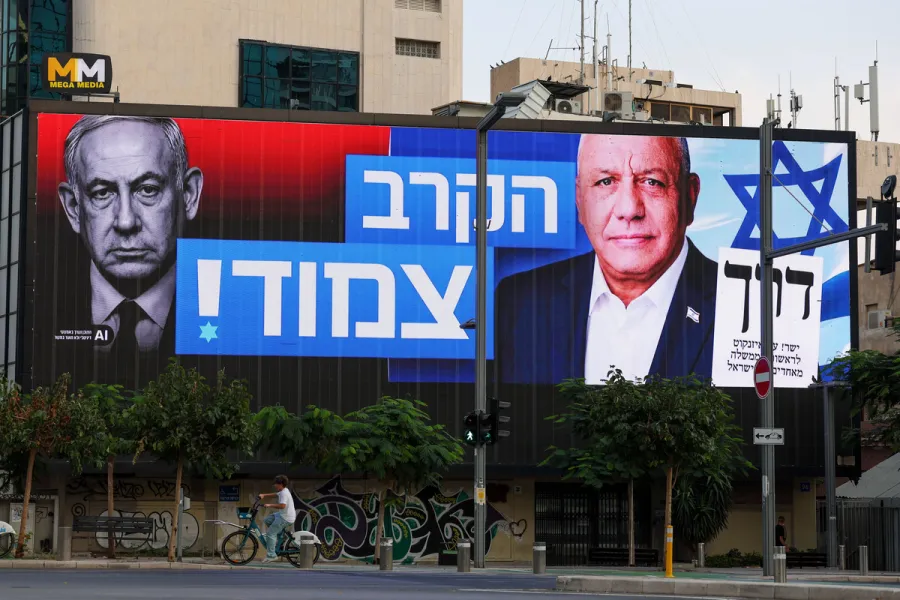 ISRAELE AL VOTO DOMANI, NETANYAHU SFIDATO DA EISENKOT