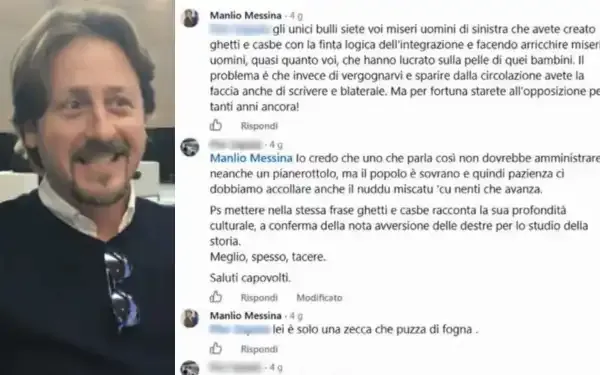 MANLIO MESSINA INSULTA UN AVVOCATO SU FACEBOOK, QUERELA A CATANIA
