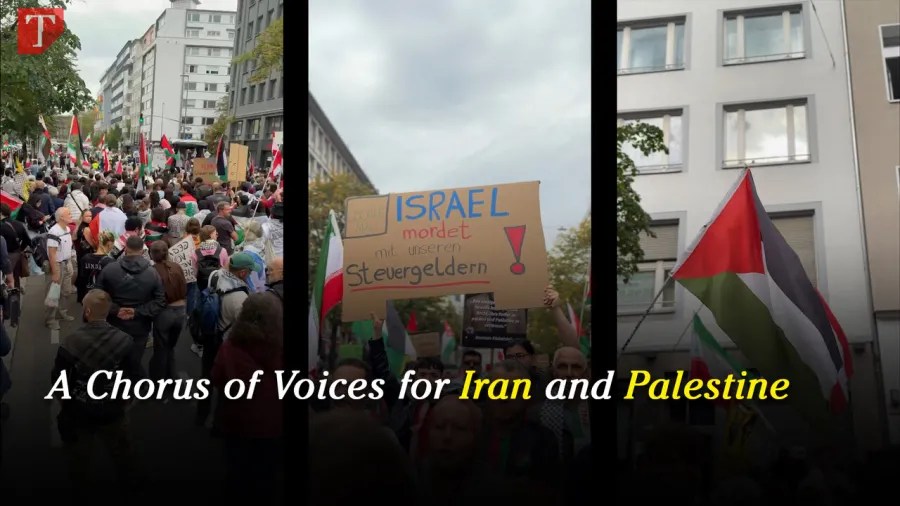 MANIFESTAZIONI PRO IRAN E PRO PALESTINA IN TRE CITTÀ TEDESCHE