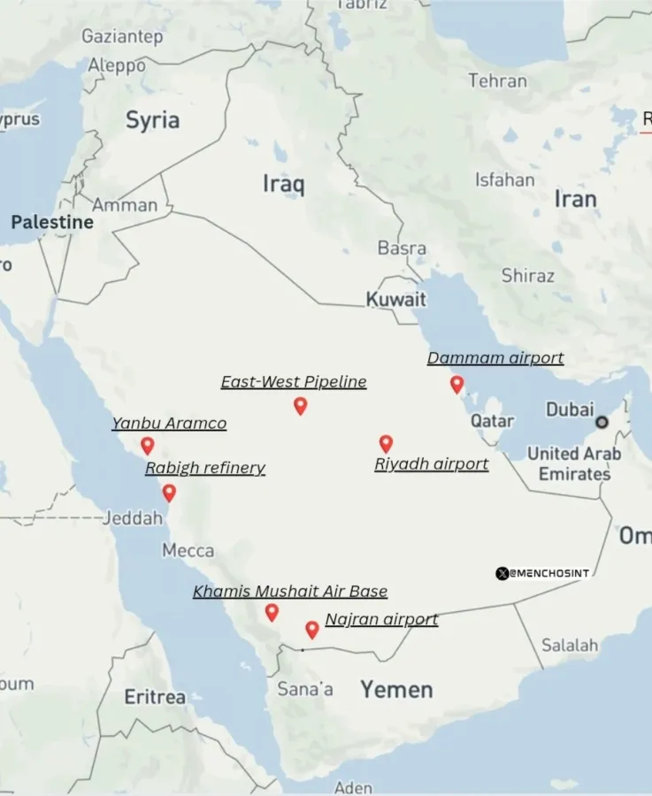 HOUTHI RIVENDICANO ATTACCHI MISSILISTICI IN ARABIA SAUDITA