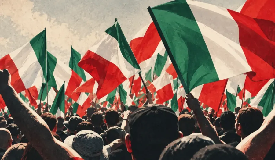 A LATINA LA POLIZIA FERMA IL CORTEO DEGLI STUDENTI CON I TRICOLORI