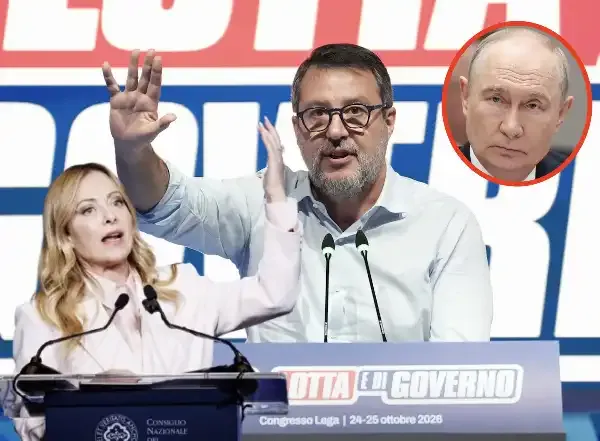 MELONI RIMPROVERA SALVINI AL CONGRESSO DELLA LEGA SULL'ULTIMATUM SULLE ARMI A KIEV